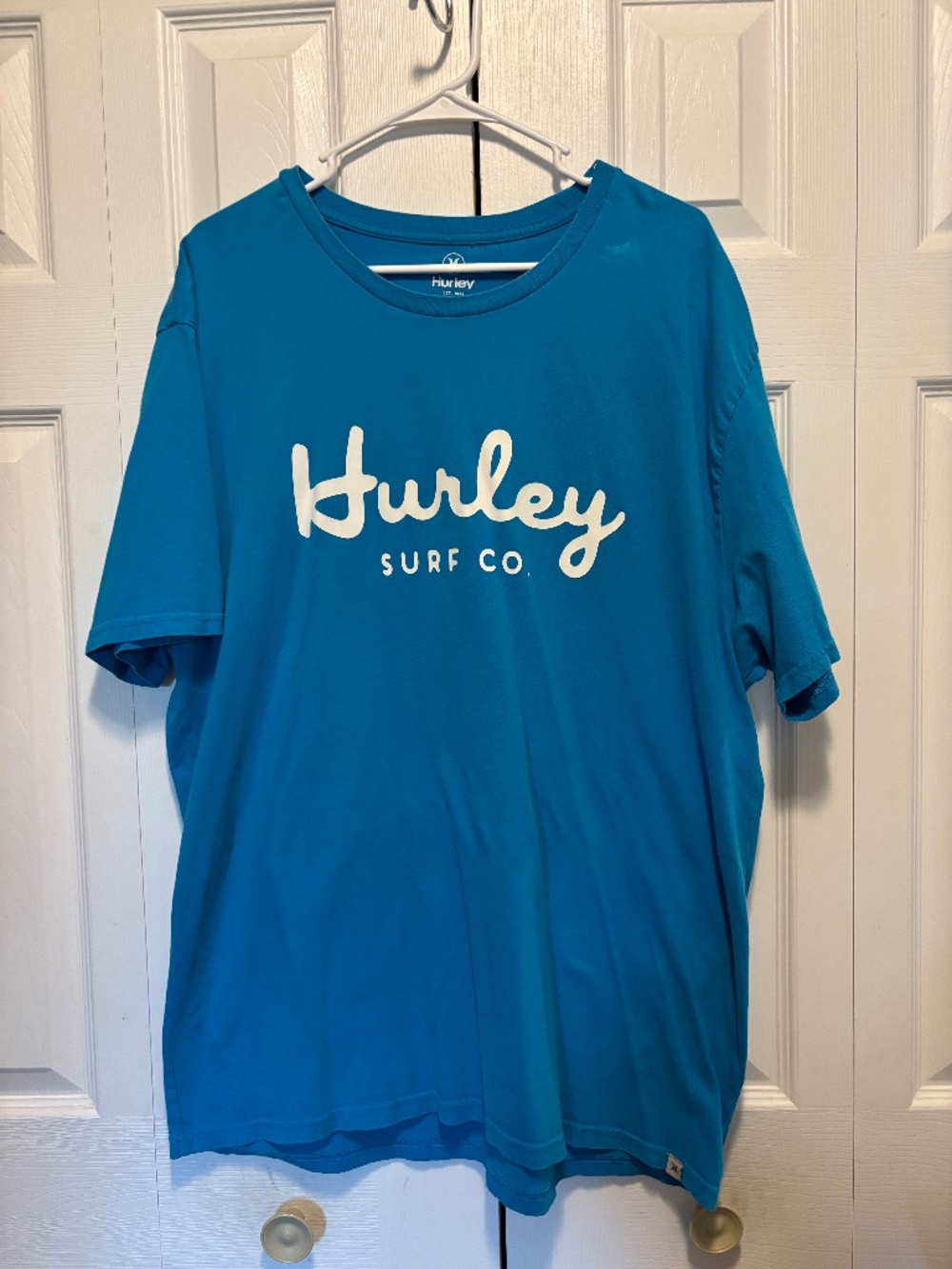 Hurley Men’s XL Blue Surf Co Graphic T-Shirt 100% Cotton